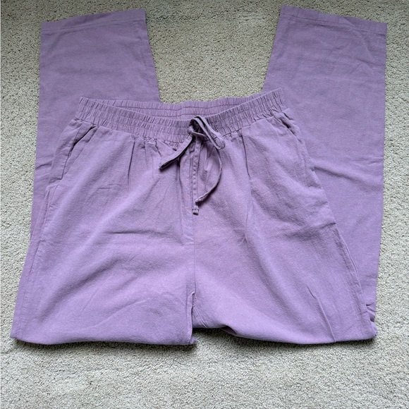 SHEIN Pants - SHEIN Mauve Textured Pants